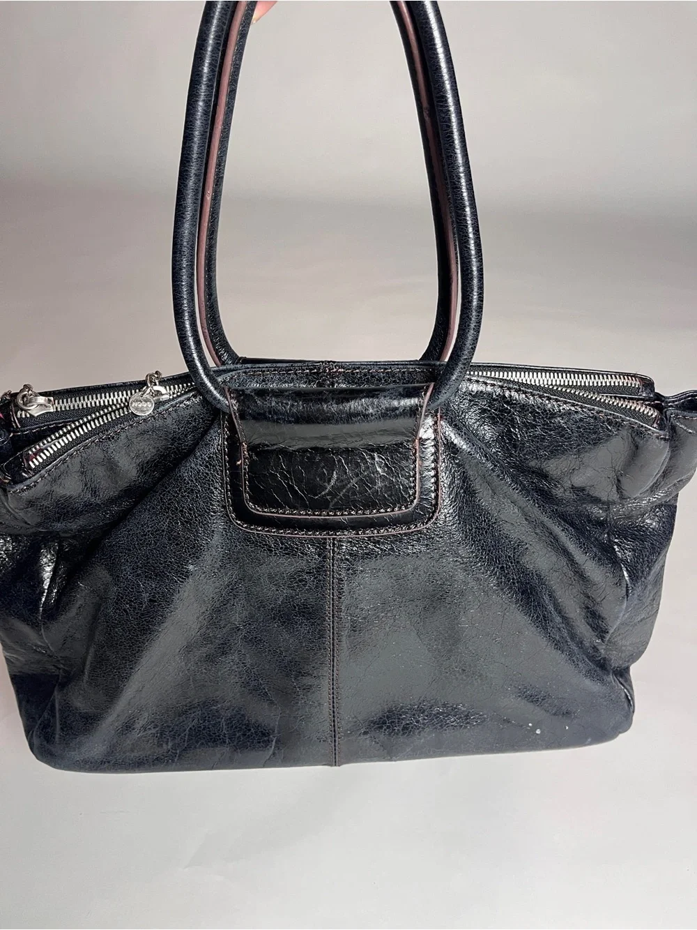 HOBO Black Leather Bag